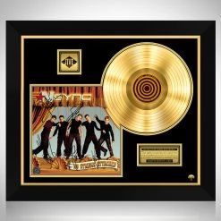 RARE-T NSYNC No Strings Attached Gold LP Limited Signature Edition Studio Licensed Custom Frame