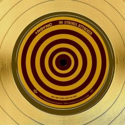 RARE-T NSYNC No Strings Attached Gold LP Limited Signature Edition Studio Licensed Custom Frame