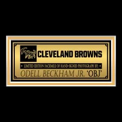 RARE-T Cleveland Browns - Odell Beckham Jr. Photo Limited Signature Edition Studio Licensed Custom Frame