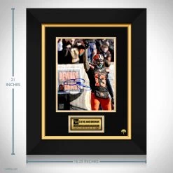 RARE-T Cleveland Browns - Odell Beckham Jr. Photo Limited Signature Edition Studio Licensed Custom Frame