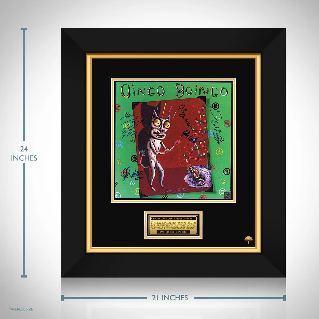 RARE-T Oingo Boingo - Nothing To Fear LP Cover Limited Signature Edition Studio Licensed Custom Frame Limited Edition Frames 3 RARE-T Oingo Boingo - Nothing To Fear LP Cover Limited Signature Edition Studio Licensed Custom Frame Limited Edition Frames