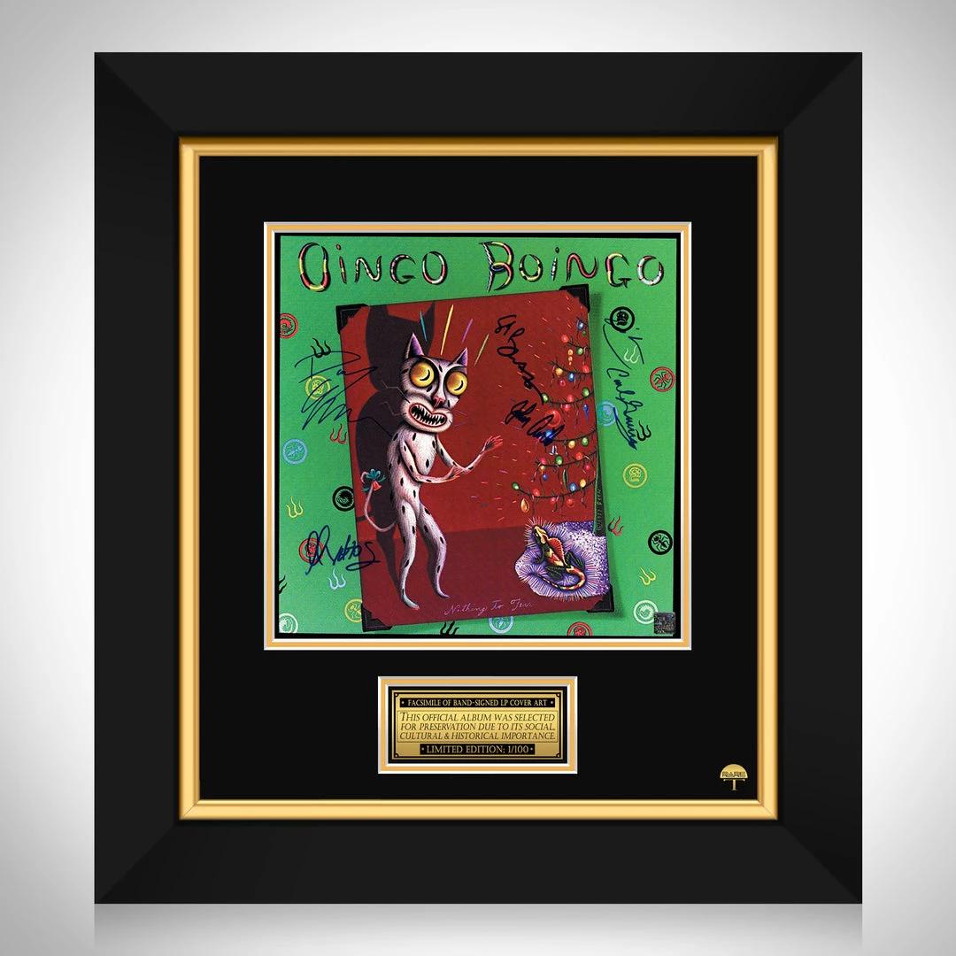 RARE-T Oingo Boingo - Nothing To Fear LP Cover Limited Signature Edition Studio Licensed Custom Frame Limited Edition Frames 1 RARE-T Oingo Boingo - Nothing To Fear LP Cover Limited Signature Edition Studio Licensed Custom Frame Limited Edition Frames