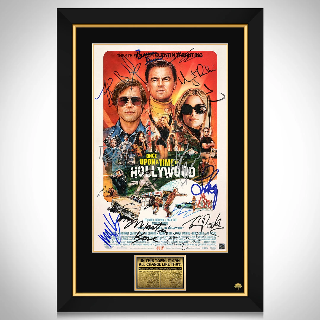 RARE-T Limited Edition Frames Once Upon A Time In Hollywood Mini Poster Limited Signature Edition Studio Licensed Custom Frame 1 RARE-T Limited Edition Frames Once Upon A Time In Hollywood Mini Poster Limited Signature Edition Studio Licensed Custom Frame