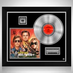 RARE-T Once Upon A Time In Hollywood - Original Motion Picture Platinum LP Limited Signature Edition Studio Licensed Custom Frame NEW