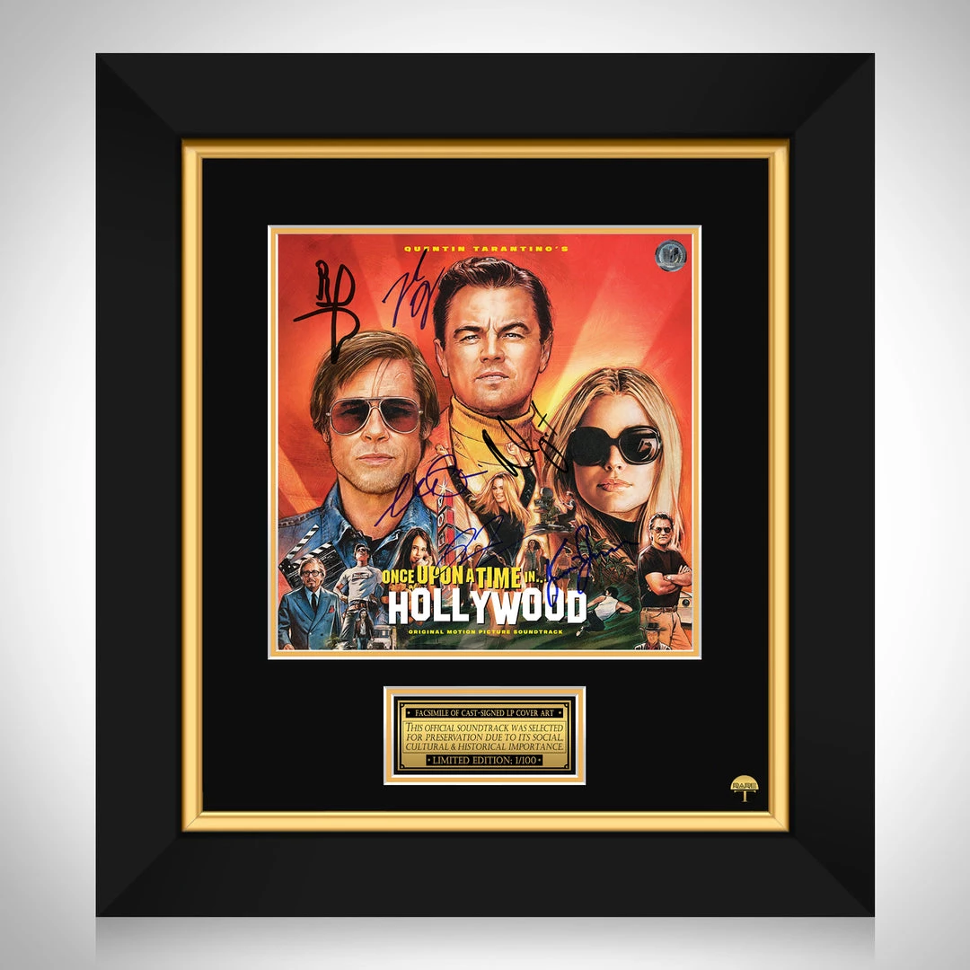 RARE-T NEW Once Upon A Time In Hollywood - Original Motion Picture LP Cover Limited Signature Edition Studio Licensed Custom Frame 1 RARE-T NEW Once Upon A Time In Hollywood - Original Motion Picture LP Cover Limited Signature Edition Studio Licensed Custom Frame