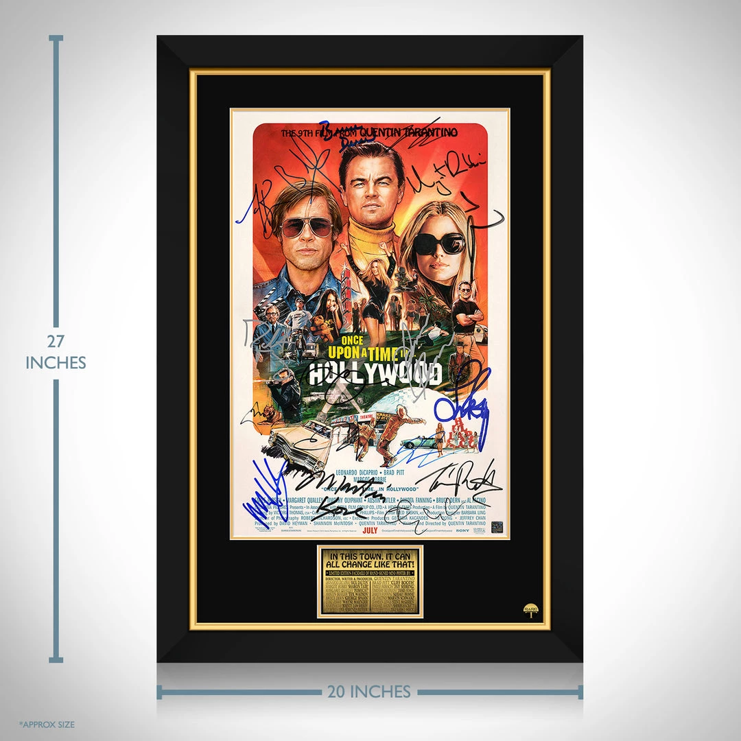 RARE-T Limited Edition Frames Once Upon A Time In Hollywood Mini Poster Limited Signature Edition Studio Licensed Custom Frame 3 RARE-T Limited Edition Frames Once Upon A Time In Hollywood Mini Poster Limited Signature Edition Studio Licensed Custom Frame