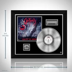 RARE-T Obituary - Cause Of Death Platinum LP Limited Signature Edition Studio Licensed Custom Frame Limited Edition Frames