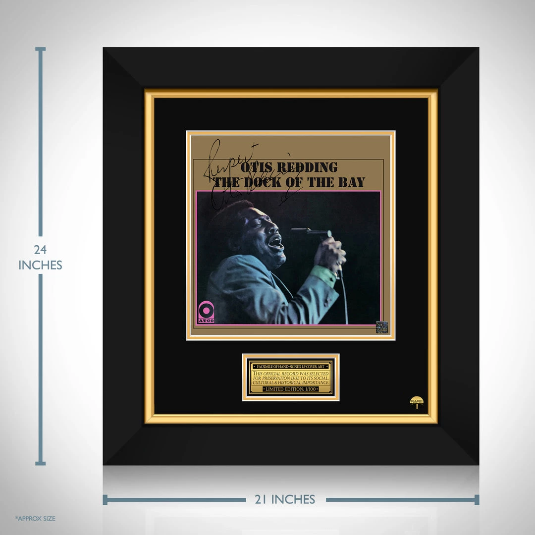RARE-T Otis Redding - The Dock Of The Bay LP Cover Limited Signature Edition Studio Licensed Custom Frame 3 RARE-T Otis Redding - The Dock Of The Bay LP Cover Limited Signature Edition Studio Licensed Custom Frame