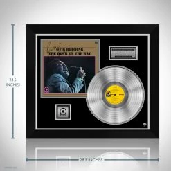 RARE-T Limited Edition Frames Otis Redding - The Dock Of The Bay Platinum LP Limited Signature Edition Studio Licensed Custom Frame