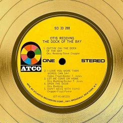 RARE-T Otis Redding - The Dock Of The Bay Gold LP Limited Signature Edition Studio Licensed Custom Frame