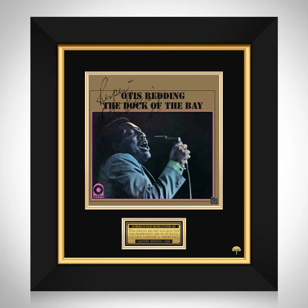 RARE-T Otis Redding - The Dock Of The Bay LP Cover Limited Signature Edition Studio Licensed Custom Frame 1 RARE-T Otis Redding - The Dock Of The Bay LP Cover Limited Signature Edition Studio Licensed Custom Frame