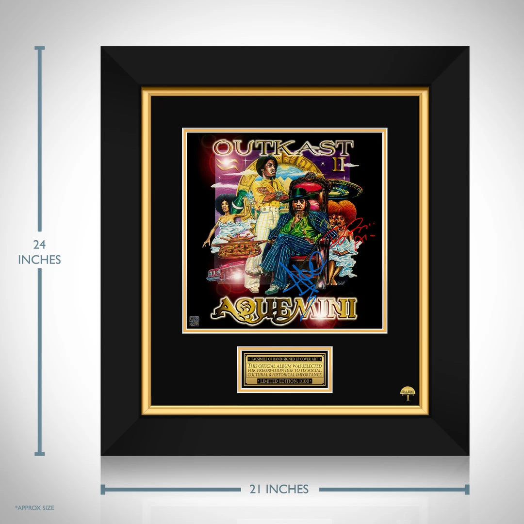 RARE-T Outkast - Aquemini LP Cover Limited Signature Edition Studio Licensed Custom Frame Limited Edition Frames 3 RARE-T Outkast - Aquemini LP Cover Limited Signature Edition Studio Licensed Custom Frame Limited Edition Frames