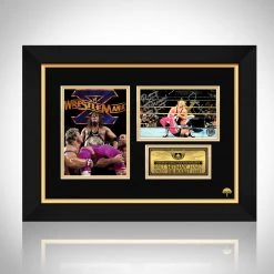 RARE-T NEW WWE - Bret Hart & Owen Hart Photo Limited Signature Edition Studio Licensed Custom Frame