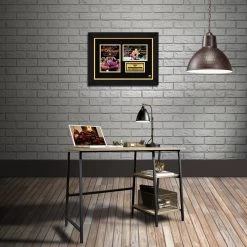 RARE-T NEW WWE - Bret Hart & Owen Hart Photo Limited Signature Edition Studio Licensed Custom Frame