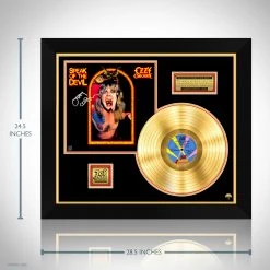 RARE-T Ozzy Osbourne Speak Of The Devil Platinum LP Limited Signature Edition Studio Licensed Custom Frame Limited Edition Frames