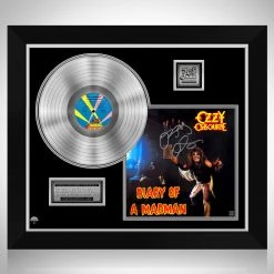 RARE-T Ozzy Osbourne Diary Of A Madman Platinum LP Limited Signature Edition Studio Licensed Custom Frame Limited Edition Frames