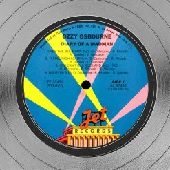 RARE-T Ozzy Osbourne Diary Of A Madman Platinum LP Limited Signature Edition Studio Licensed Custom Frame Limited Edition Frames 12 RARE-T Ozzy Osbourne Diary Of A Madman Platinum LP Limited Signature Edition Studio Licensed Custom Frame Limited Edition Frames