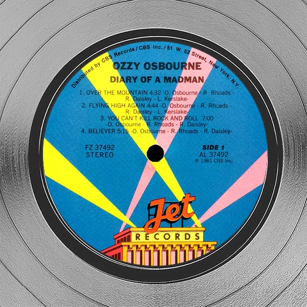 RARE-T Ozzy Osbourne Diary Of A Madman Platinum LP Limited Signature Edition Studio Licensed Custom Frame Limited Edition Frames 3 RARE-T Ozzy Osbourne Diary Of A Madman Platinum LP Limited Signature Edition Studio Licensed Custom Frame Limited Edition Frames