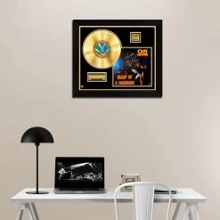 RARE-T Ozzy Osbourne Diary Of A Madman Gold LP Limited Signature Edition Studio Licensed Custom Frame