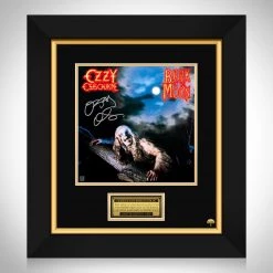 RARE-T Ozzy Osbourne - Bark At The Moon LP Cover Limited Signature Edition Studio Licensed Custom Frame Limited Edition Frames