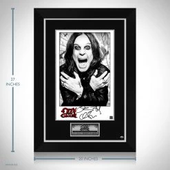 RARE-T Limited Edition Frames Ozzy Osbourne Mini Poster Limited Signature Edition Studio Licensed Custom Frame