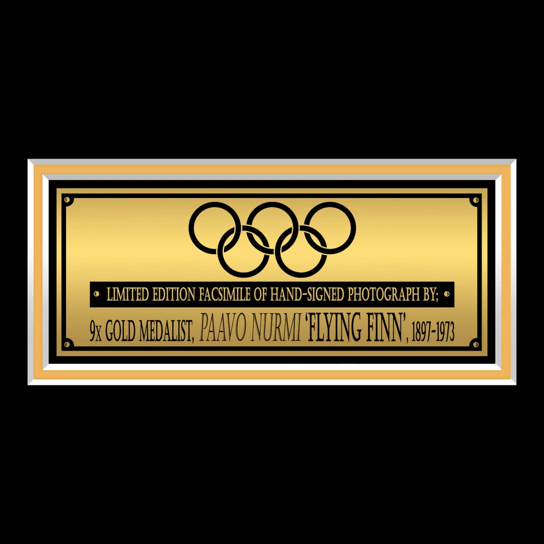 RARE-T Paavo Nurmi Photo Limited Signature Edition Studio Licensed Custom Frame NEW 5 RARE-T Paavo Nurmi Photo Limited Signature Edition Studio Licensed Custom Frame NEW