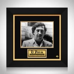 RARE-T Limited Edition Frames Pablo Escobar Photo Limited Signature Edition Studio Licensed Custom Frame