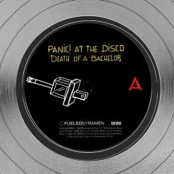 RARE-T Panic At The Disco - Death By A Bachelor Platinum LP Limited Signature Edition Studio Licensed Custom Frame