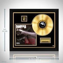 RARE-T Pantera Vulgar Display Of Power Gold LP Limited Signature Edition Studio Licensed Custom Frame 15 RARE-T Pantera Vulgar Display Of Power Gold LP Limited Signature Edition Studio Licensed Custom Frame
