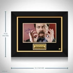RARE-T Limited Edition Frames Parks & Recreation - Ron Swanson Photo Limited Signature Edition Studio Licensed Custom Frame