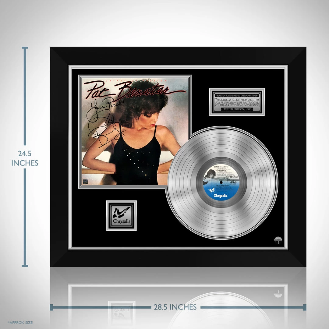 Rare-T Pat Benatar - Crimes Of Passion Platinum LP Limited Signature Edition Studio Licensed Custom Frame 3 Rare-T Pat Benatar - Crimes Of Passion Platinum LP Limited Signature Edition Studio Licensed Custom Frame