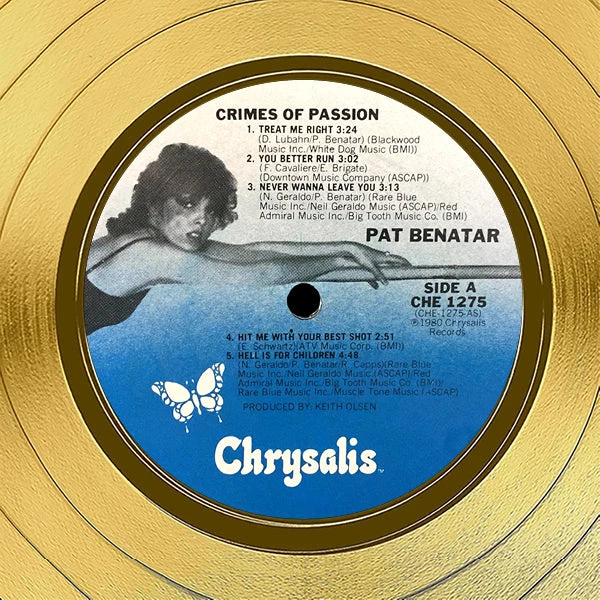 Rare-T Pat Benatar - Crimes Of Passion Gold LP Limited Signature Edition Studio Licensed Custom Frame 5 Rare-T Pat Benatar - Crimes Of Passion Gold LP Limited Signature Edition Studio Licensed Custom Frame