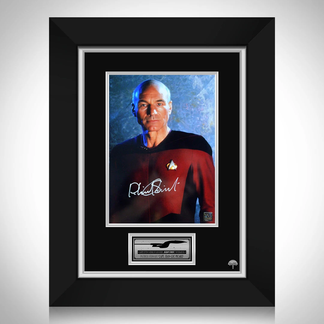 RARE-T Limited Edition Frames Star Trek Captain Jean-Luc Picard Promotional Photo Limited Signature Edition Studio Licensed Custom Frame 1 RARE-T Limited Edition Frames Star Trek Captain Jean-Luc Picard Promotional Photo Limited Signature Edition Studio Licensed Custom Frame