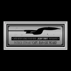 RARE-T Limited Edition Frames Star Trek Captain Jean-Luc Picard Promotional Photo Limited Signature Edition Studio Licensed Custom Frame 11 RARE-T Limited Edition Frames Star Trek Captain Jean-Luc Picard Promotional Photo Limited Signature Edition Studio Licensed Custom Frame