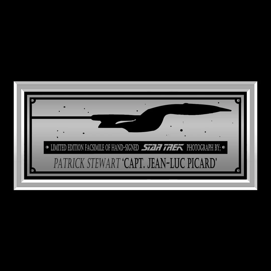 RARE-T Limited Edition Frames Star Trek Captain Jean-Luc Picard Promotional Photo Limited Signature Edition Studio Licensed Custom Frame 5 RARE-T Limited Edition Frames Star Trek Captain Jean-Luc Picard Promotional Photo Limited Signature Edition Studio Licensed Custom Frame