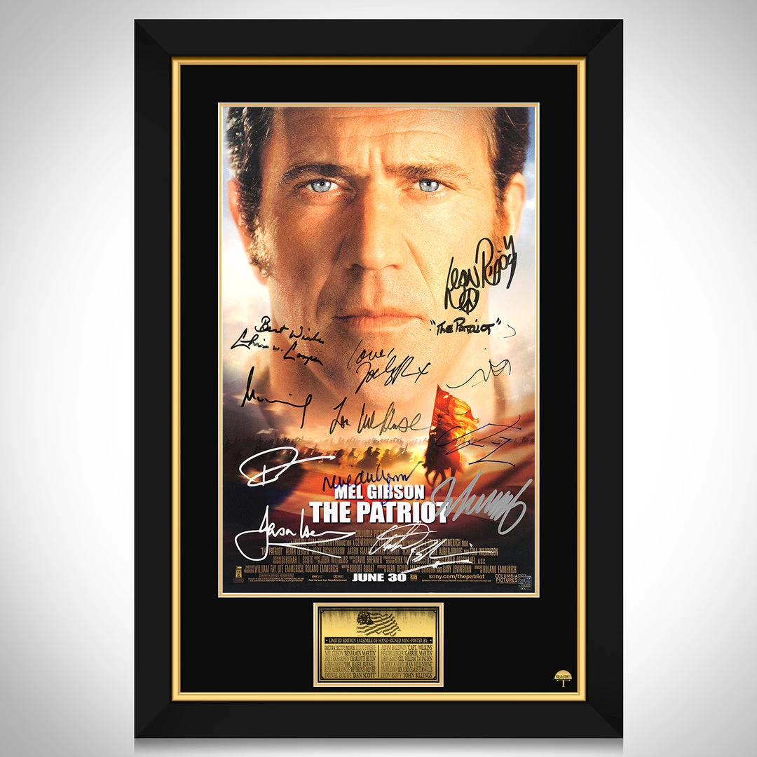 RARE-T The Patriot Poster Limited Signature Edition Studio Licensed Custom Frame Limited Edition Frames 1 RARE-T The Patriot Poster Limited Signature Edition Studio Licensed Custom Frame Limited Edition Frames