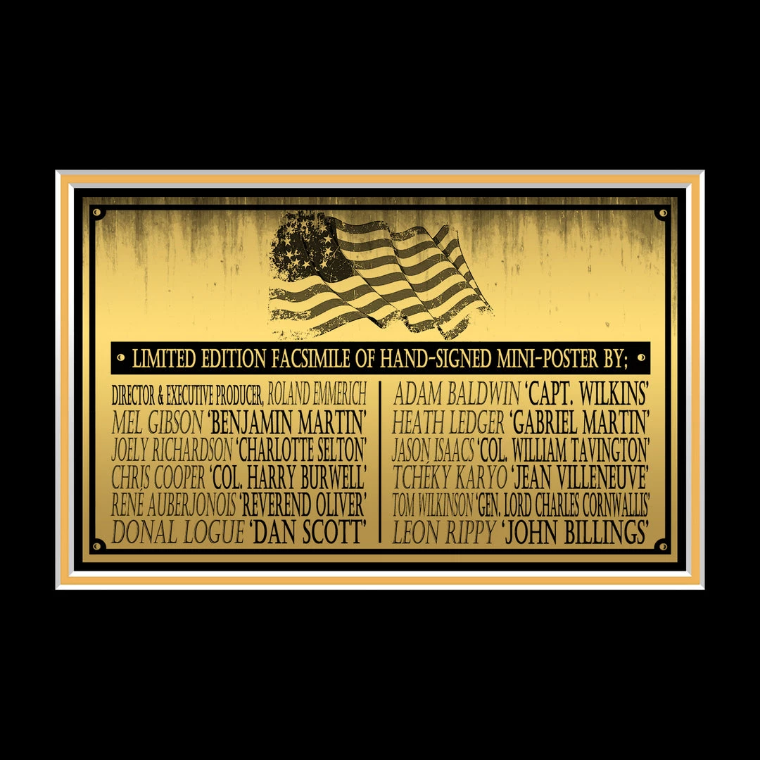 RARE-T The Patriot Poster Limited Signature Edition Studio Licensed Custom Frame Limited Edition Frames 8 RARE-T The Patriot Poster Limited Signature Edition Studio Licensed Custom Frame Limited Edition Frames