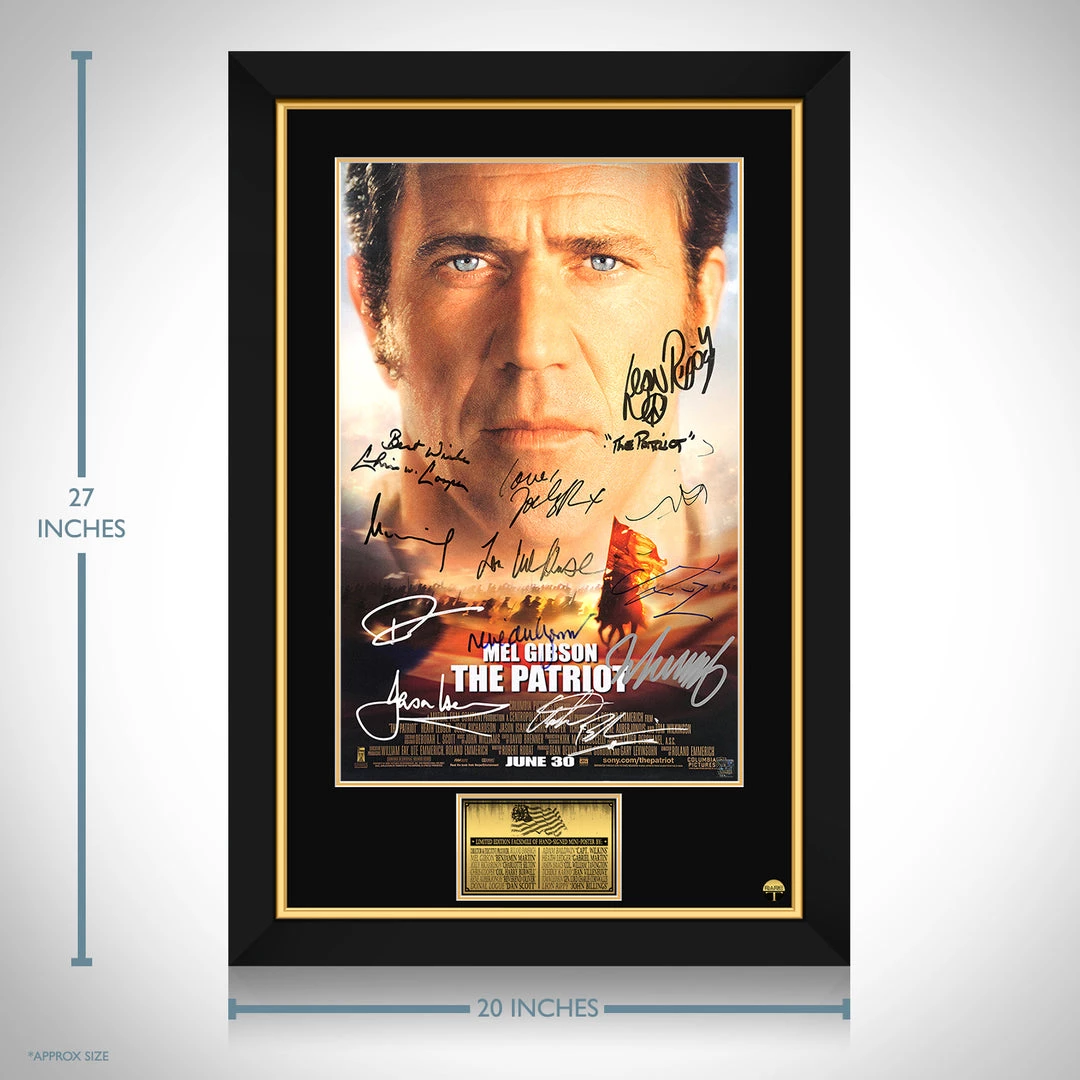 RARE-T The Patriot Poster Limited Signature Edition Studio Licensed Custom Frame Limited Edition Frames 3 RARE-T The Patriot Poster Limited Signature Edition Studio Licensed Custom Frame Limited Edition Frames
