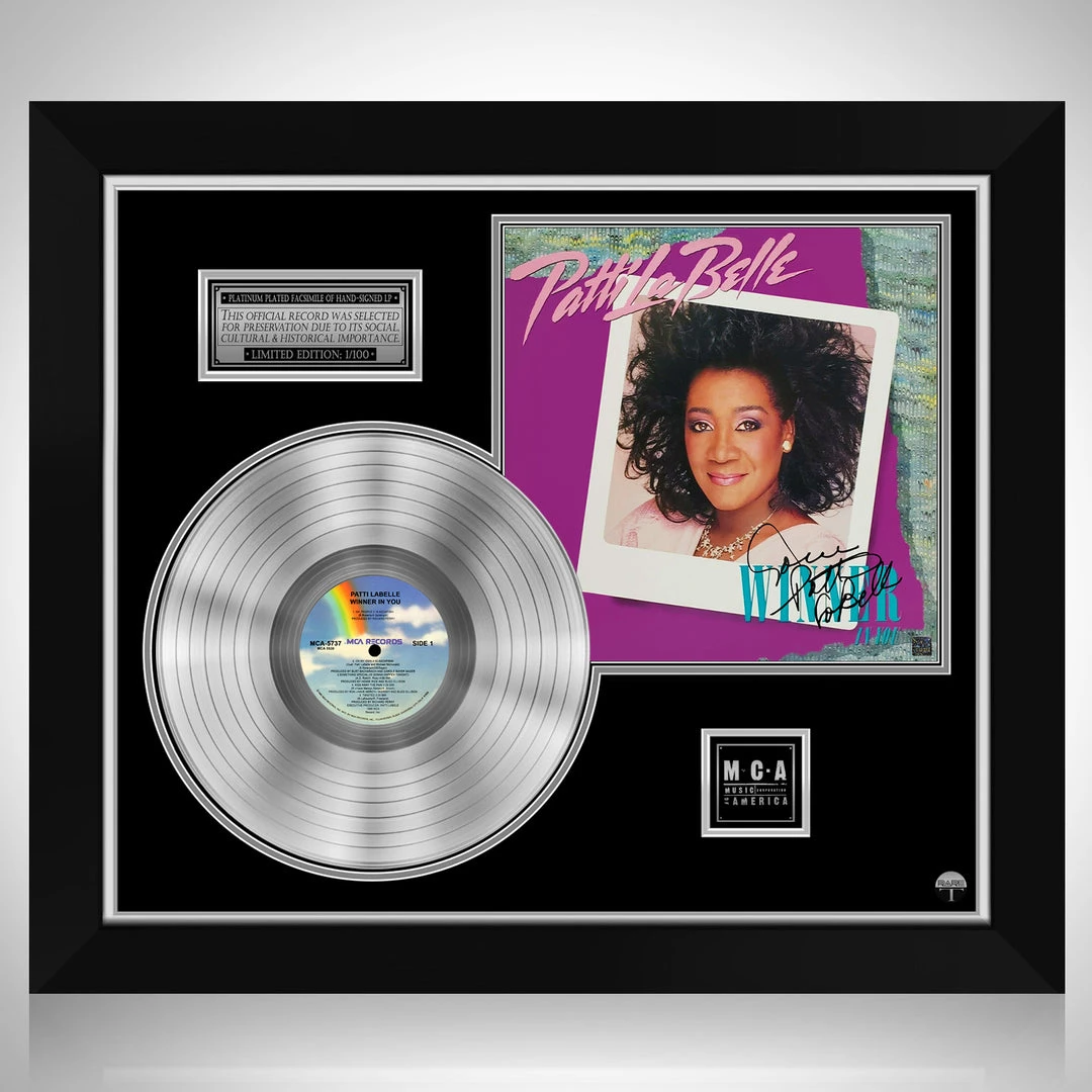 RARE-T Limited Edition Frames Patti Labelle - Winner In You Platinum LP Limited Signature Edition Studio Licensed Custom Frame 1 RARE-T Limited Edition Frames Patti Labelle - Winner In You Platinum LP Limited Signature Edition Studio Licensed Custom Frame