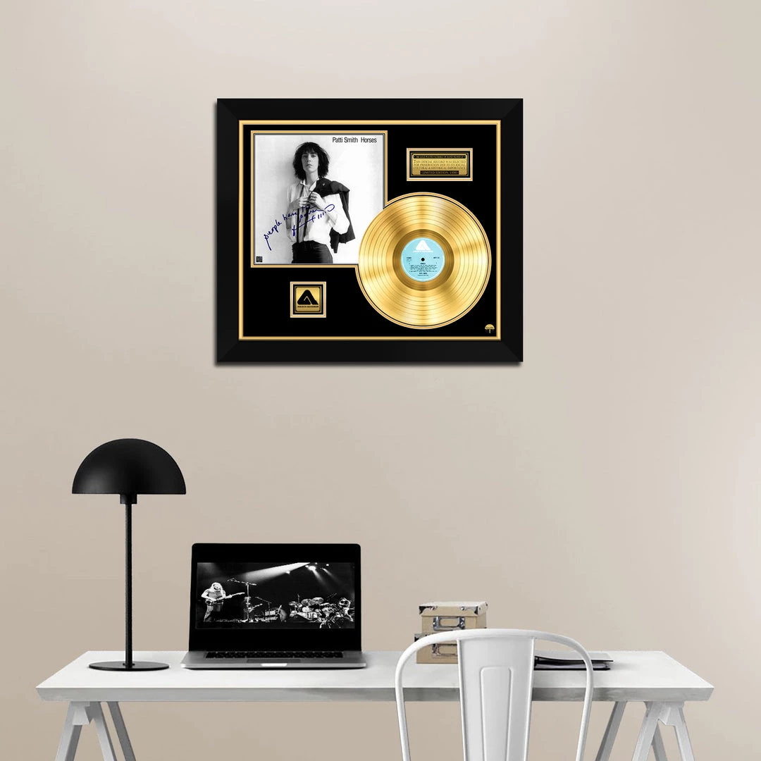 RARE-T Patti Smith - Horses Gold LP Limited Signature Edition Studio Licensed Custom Frame Limited Edition Frames 2 RARE-T Patti Smith - Horses Gold LP Limited Signature Edition Studio Licensed Custom Frame Limited Edition Frames