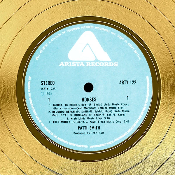 RARE-T Patti Smith - Horses Gold LP Limited Signature Edition Studio Licensed Custom Frame Limited Edition Frames 5 RARE-T Patti Smith - Horses Gold LP Limited Signature Edition Studio Licensed Custom Frame Limited Edition Frames