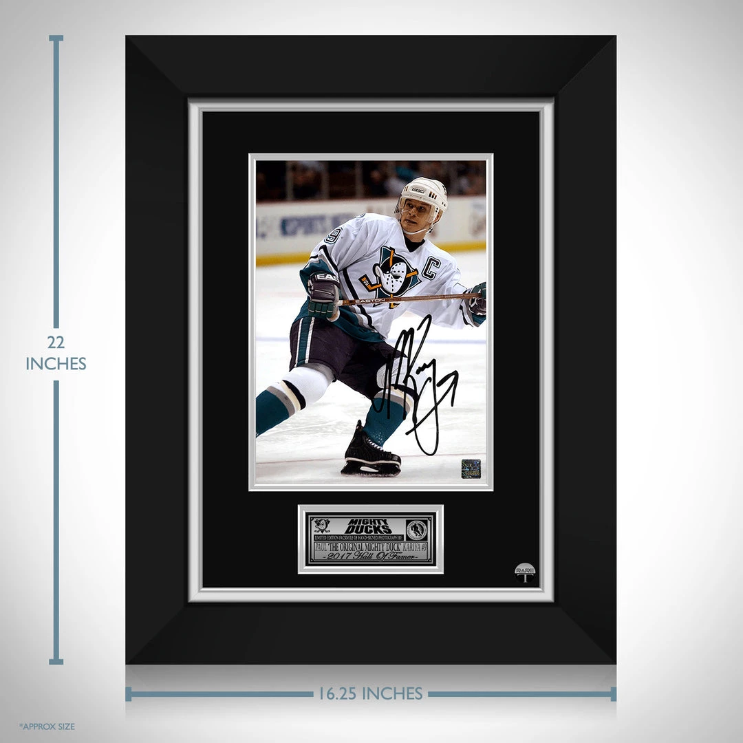 RARE-T Limited Edition Frames Anaheim Mighty Ducks - Paul Kariya Photo Limited Signature Edition Studio Licensed Custom Frame 3 RARE-T Limited Edition Frames Anaheim Mighty Ducks - Paul Kariya Photo Limited Signature Edition Studio Licensed Custom Frame