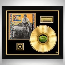 Rare-T Paul McCartney - Ram Gold LP Limited Signature Edition Studio Licensed Custom Frame