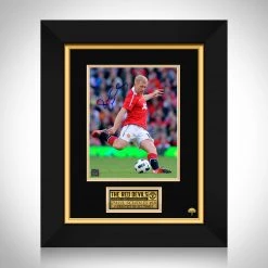 RARE-T Manchester United - Paul Scholes Photo Limited Signature Edition Studio Licensed Custom Frame Sports Memorabilia