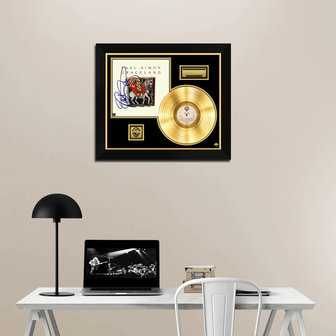 RARE-T Paul Simon Graceland Gold LP Limited Signature Edition Studio Licensed Custom Frame 5 RARE-T Paul Simon Graceland Gold LP Limited Signature Edition Studio Licensed Custom Frame