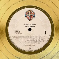 RARE-T Paul Simon Graceland Gold LP Limited Signature Edition Studio Licensed Custom Frame 11 RARE-T Paul Simon Graceland Gold LP Limited Signature Edition Studio Licensed Custom Frame