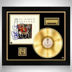 RARE-T Paul Simon Graceland Gold LP Limited Signature Edition Studio Licensed Custom Frame