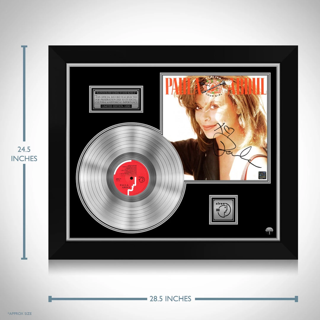 RARE-T Paula Abdul - Forever Your Girl Platinum LP Limited Signature Edition Studio Licensed Custom Frame Limited Edition Frames 3 RARE-T Paula Abdul - Forever Your Girl Platinum LP Limited Signature Edition Studio Licensed Custom Frame Limited Edition Frames