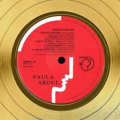 RARE-T Limited Edition Frames Paula Abdul - Forever Your Girl Gold LP Limited Signature Edition Studio Licensed Custom Frame