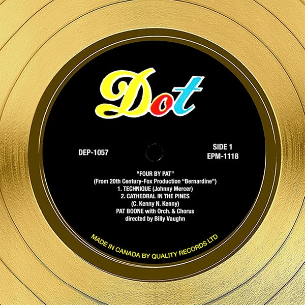 RARE-T Limited Edition Frames Pat Boone - Four By Pat Gold LP Limited Signature Edition Studio Licensed Custom Frame 5 RARE-T Limited Edition Frames Pat Boone - Four By Pat Gold LP Limited Signature Edition Studio Licensed Custom Frame